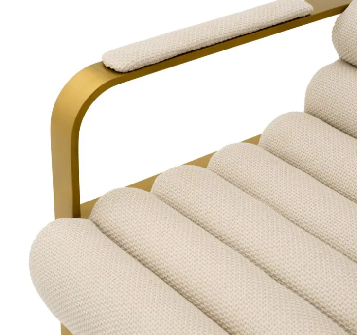 OLSEN MODERN BAR STOOL in Scalea Sand |- Pair of 2 image 3