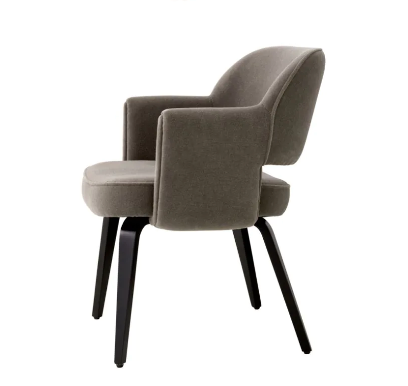 PARK JOHNSON DINING CHAIR in Brown Mohair image 5