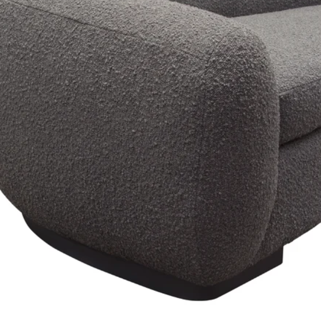 PASCAL SOFA in Charcoal Bouclé image 6