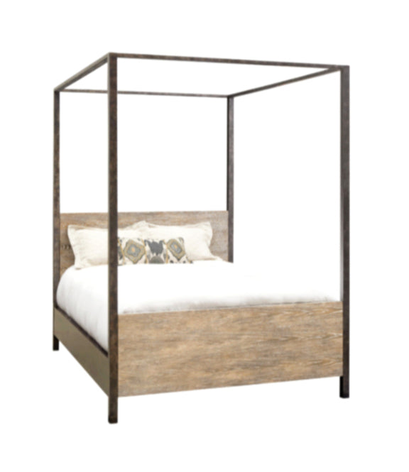 IBIZA WOOD AND IRON BED image 1