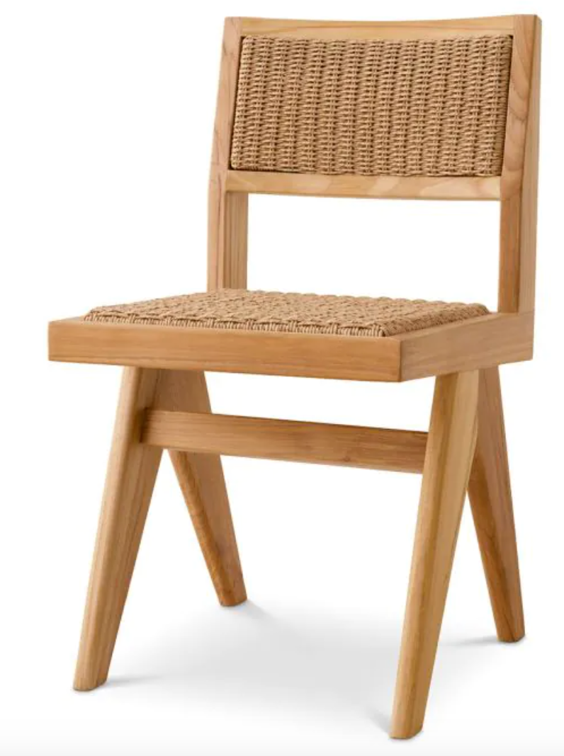 NICLAS OUTDOOR DINING CHAIR in Natural Teak - Pair of 2 image 5