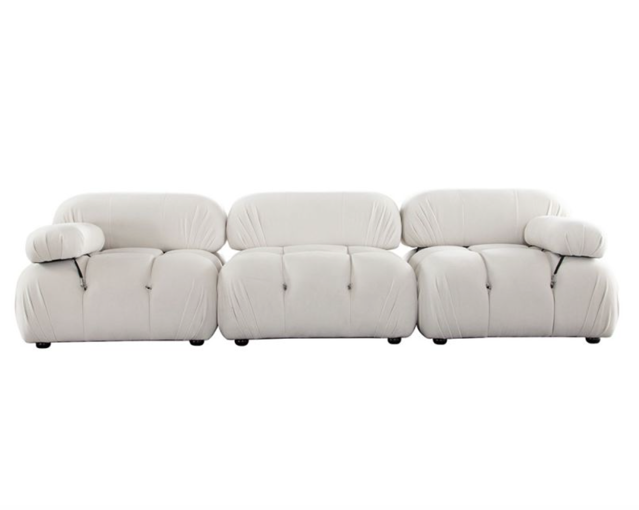 BELLINI SOFA in Light Cream - 3 Piece (Reproduction) image 1