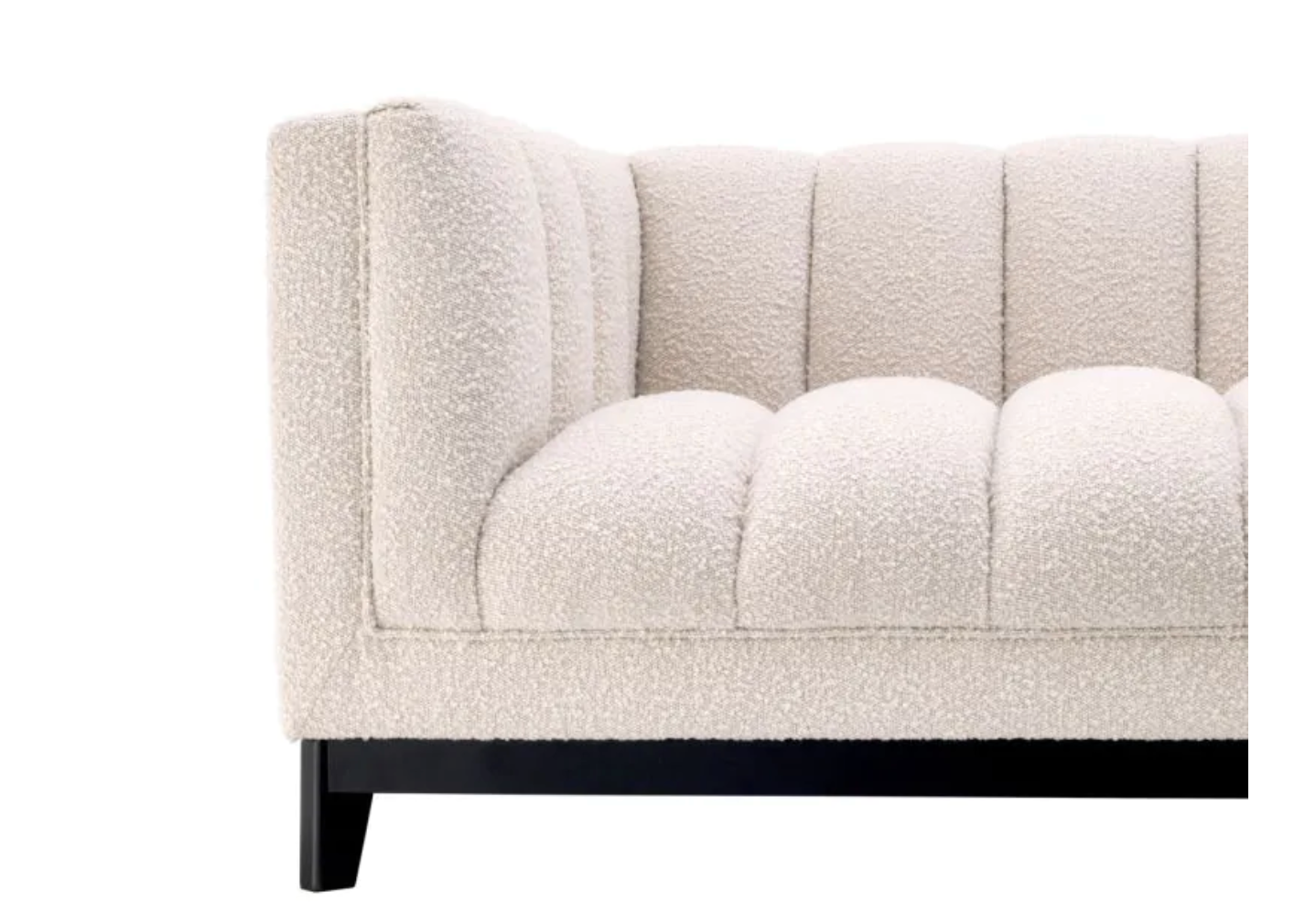 DITMAR SOFA Bouclé cream | black base image 8