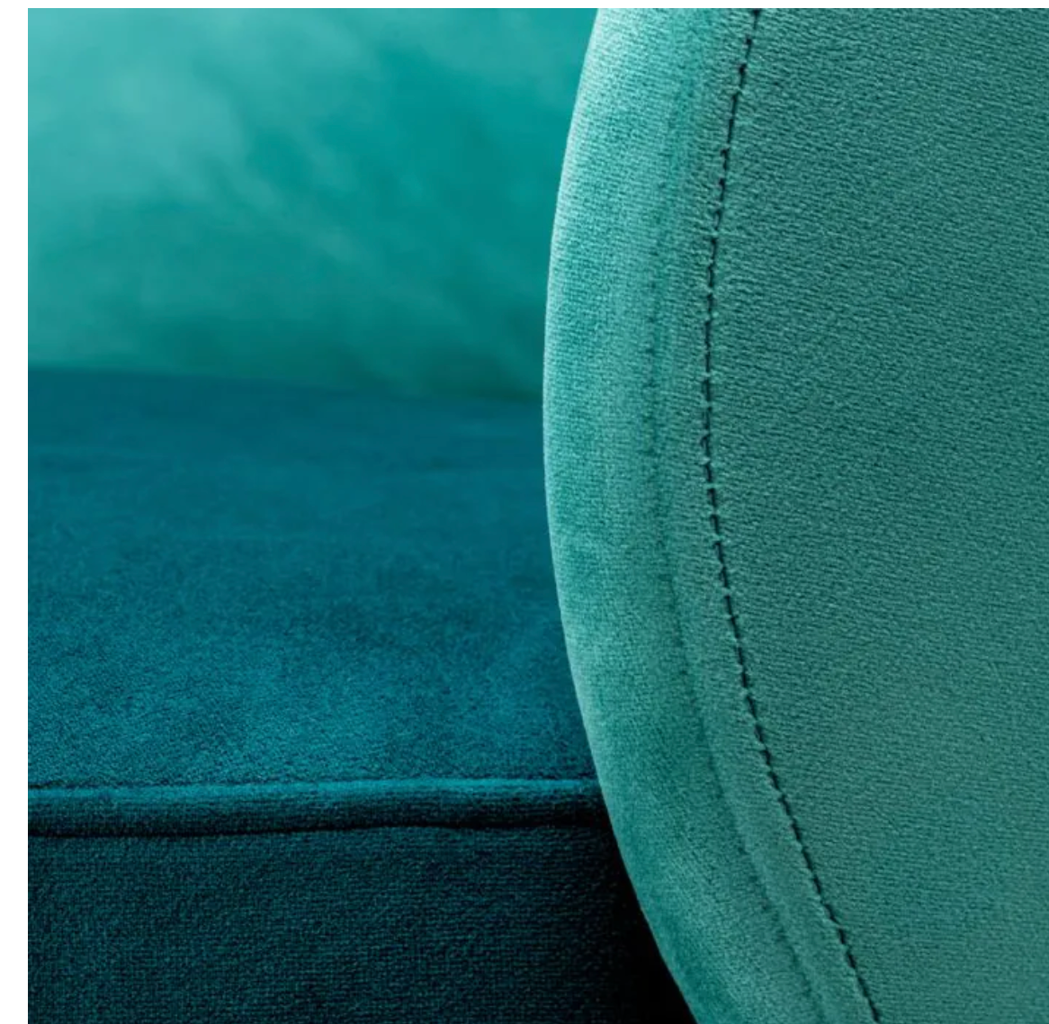 Greer Low Dining Chair in Savona Sea Green Velvet by Eichholtz - Pair of 2 image 1