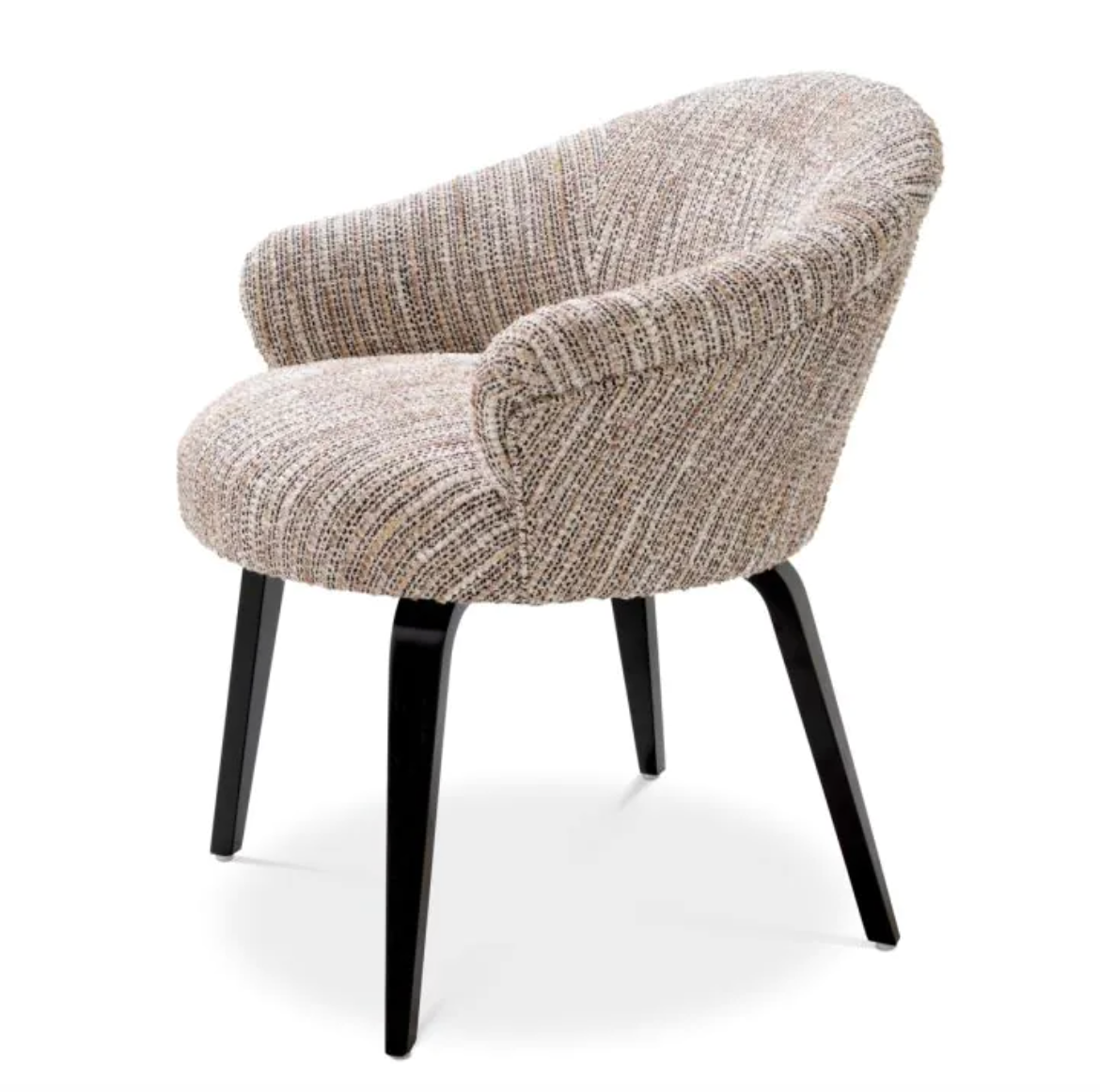 MORETTI DINING CHAIR Mademoiselle beige | black legs image 4