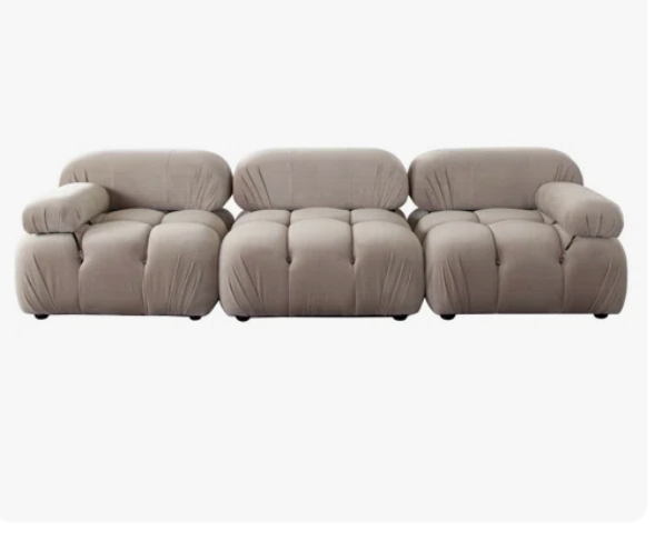 BELLINI SOFA - 3 PIECE MINK(Reproduction) image 1