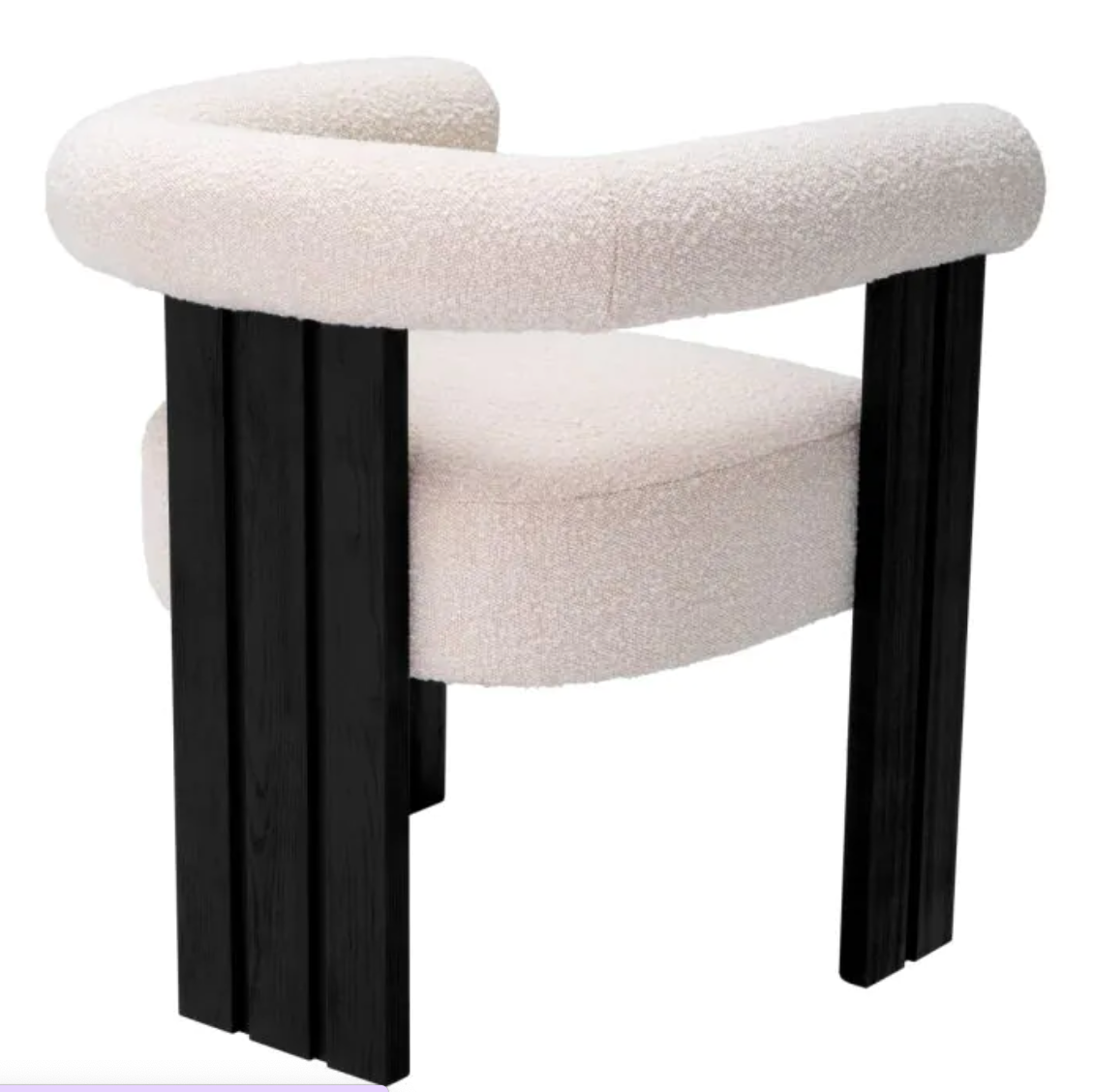 PERCY DINING CHAIR in Bouclé Cream image 2