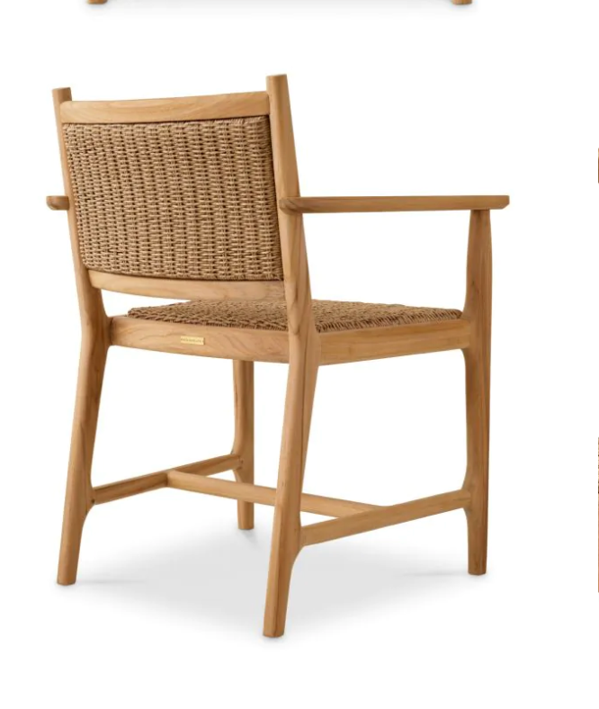 Pivetti Outdoor Dining Chair with arm (Pair of 2)