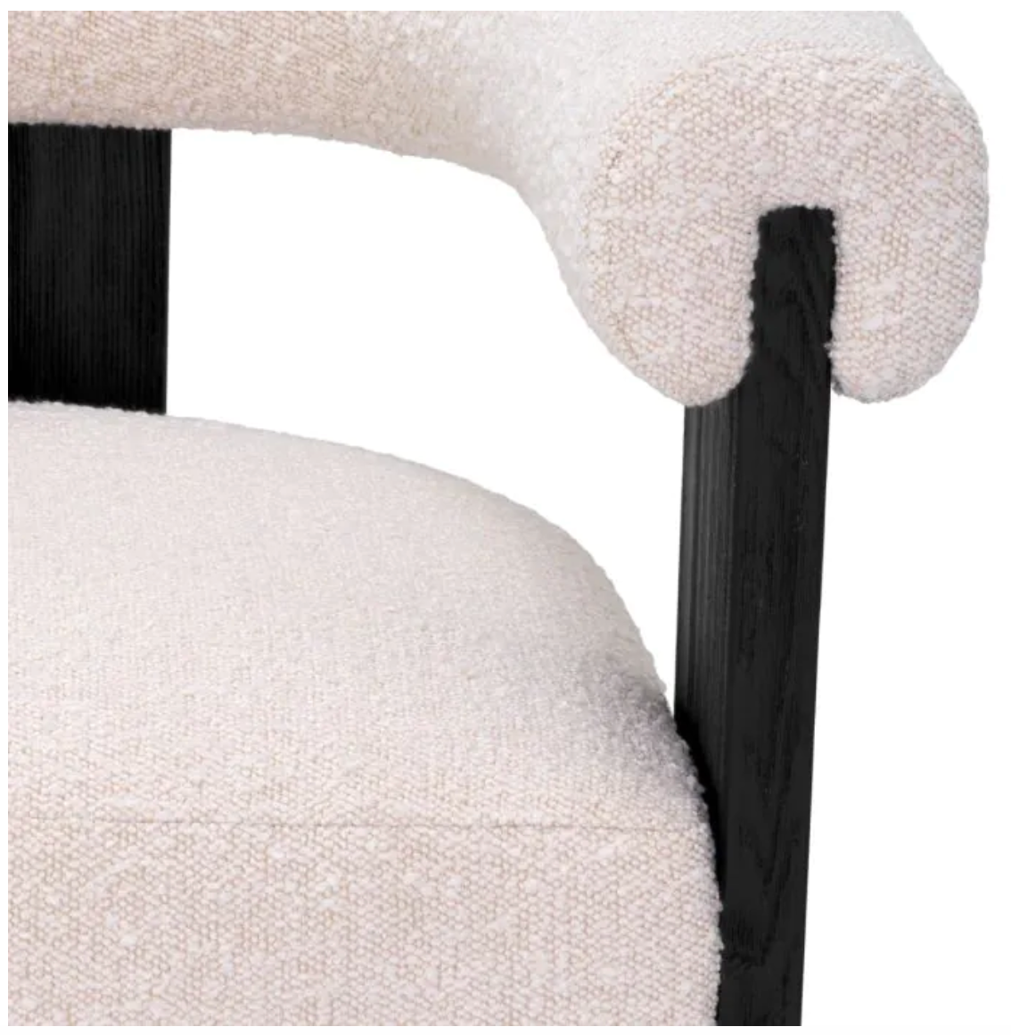 PERCY DINING CHAIR in Bouclé Cream image 4