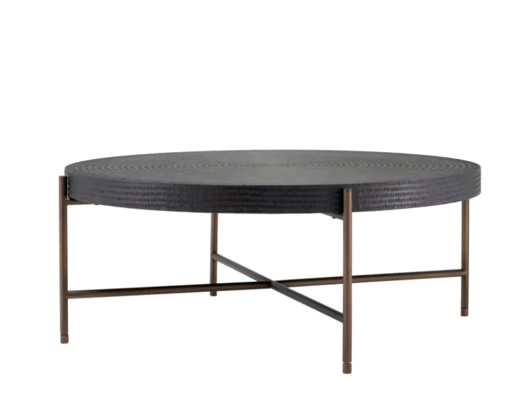 NIKOS ROUND GUNMETAL COFFEE TABLE image 5