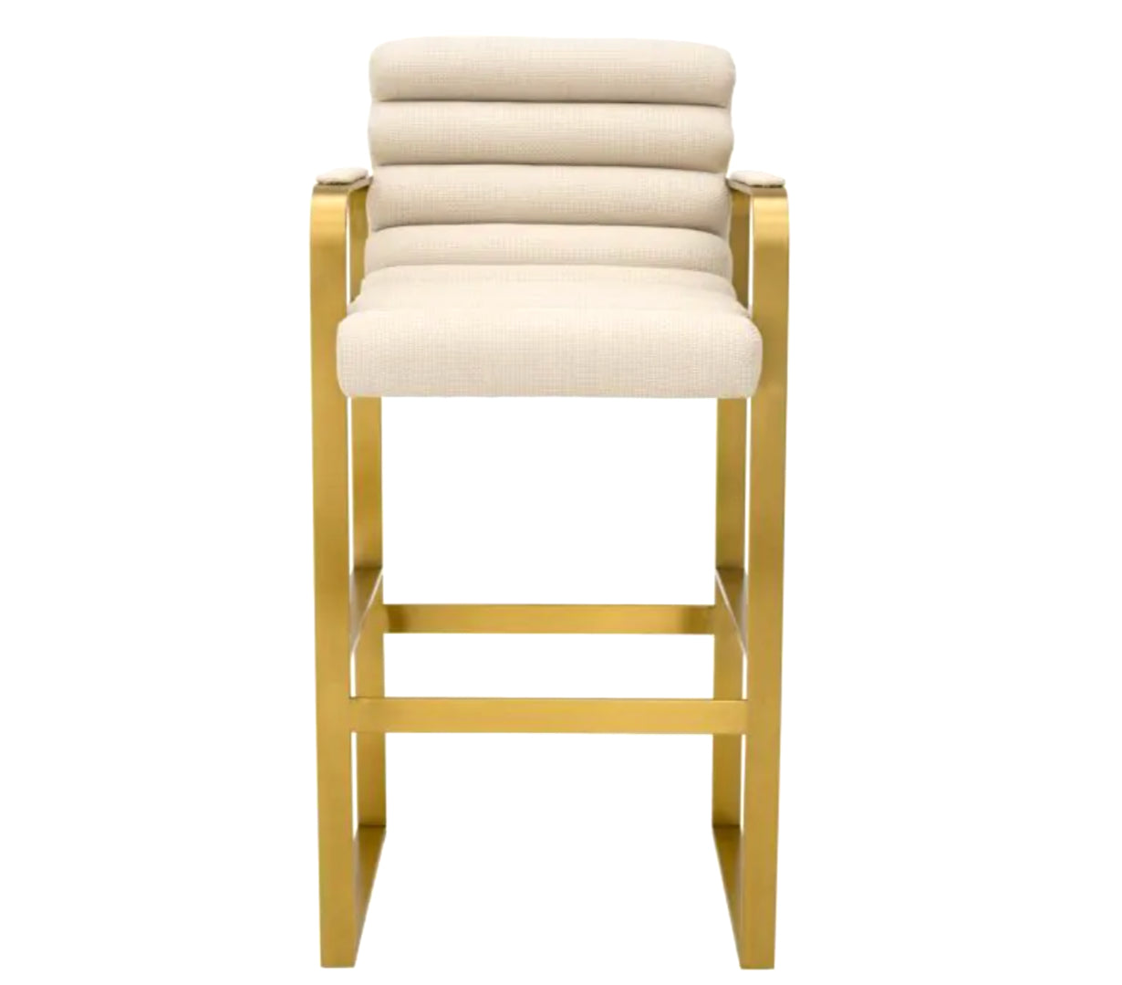 OLSEN MODERN BAR STOOL in Scalea Sand |- Pair of 2 image 1