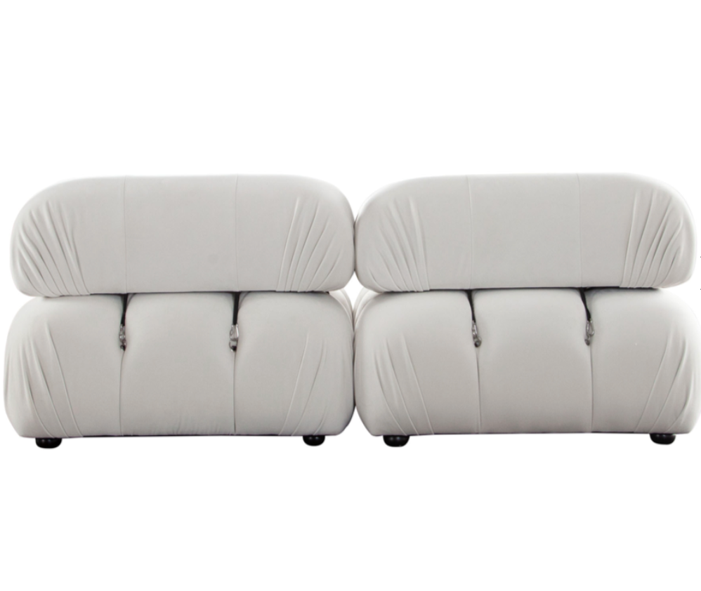 BELLINI SOFA in Light Cream - 3 Piece (Reproduction) image 9