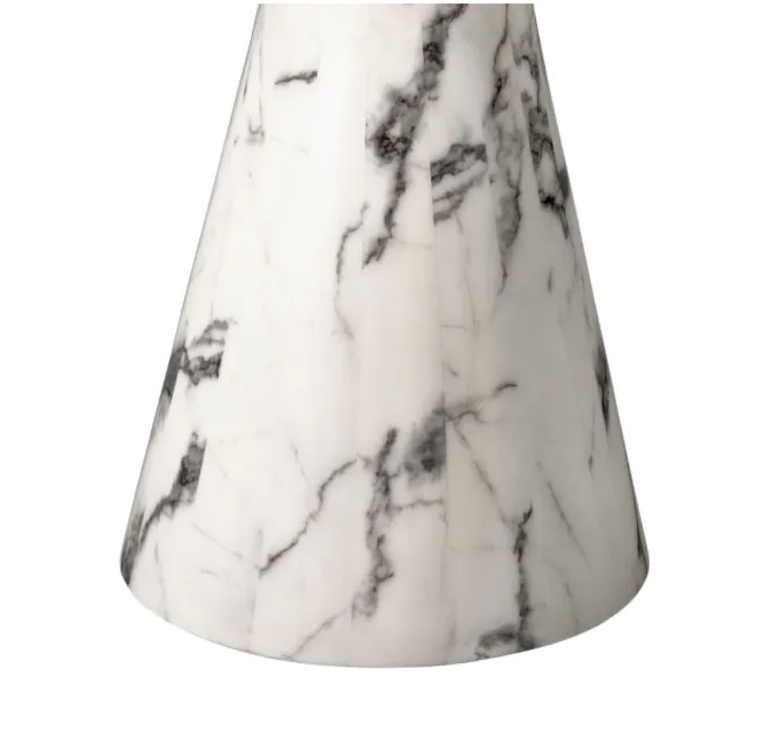 TURNER DINING TABLE White faux marble image 2