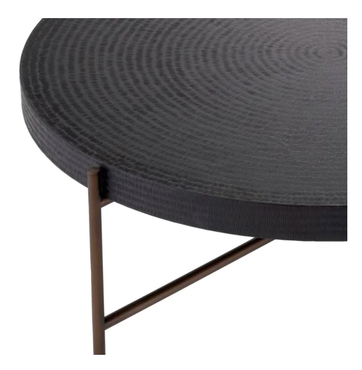 NIKOS ROUND GUNMETAL COFFEE TABLE image 4