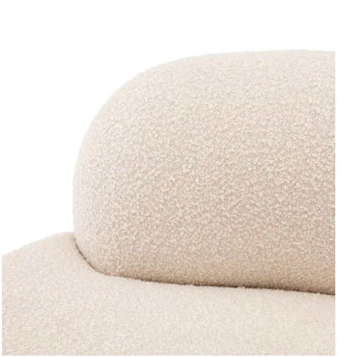 BJÖRN ROUND SOFA in Bouclé Cream image 4