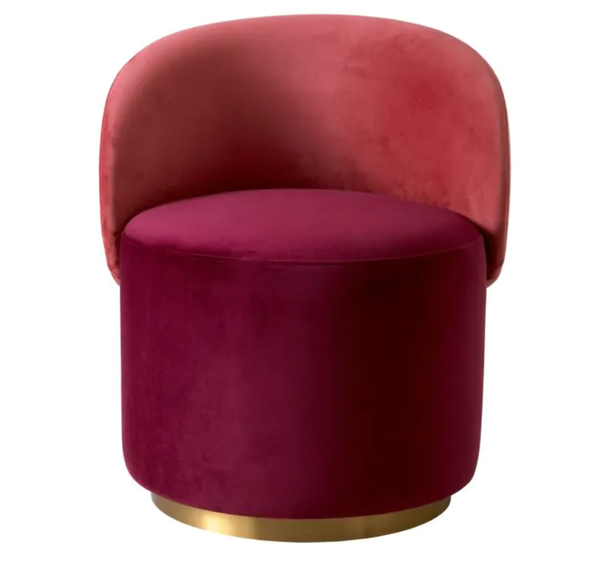 GREER LOW DINING CHAIR Savona bordeaux red velvet | savona faded red velvet | br image 3