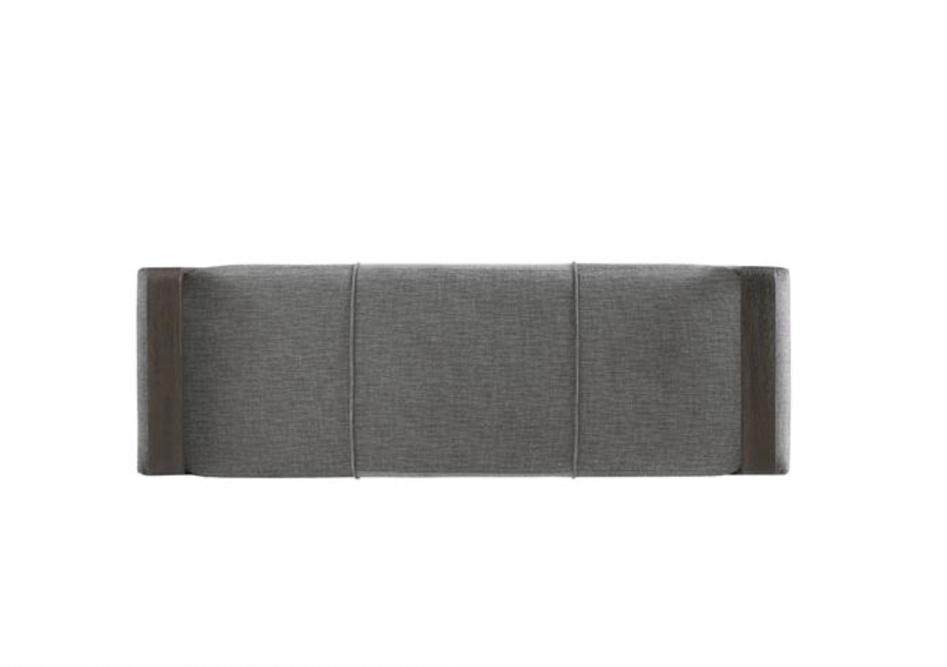 GRAPHITE UPHOLSTERED BENCH image 2