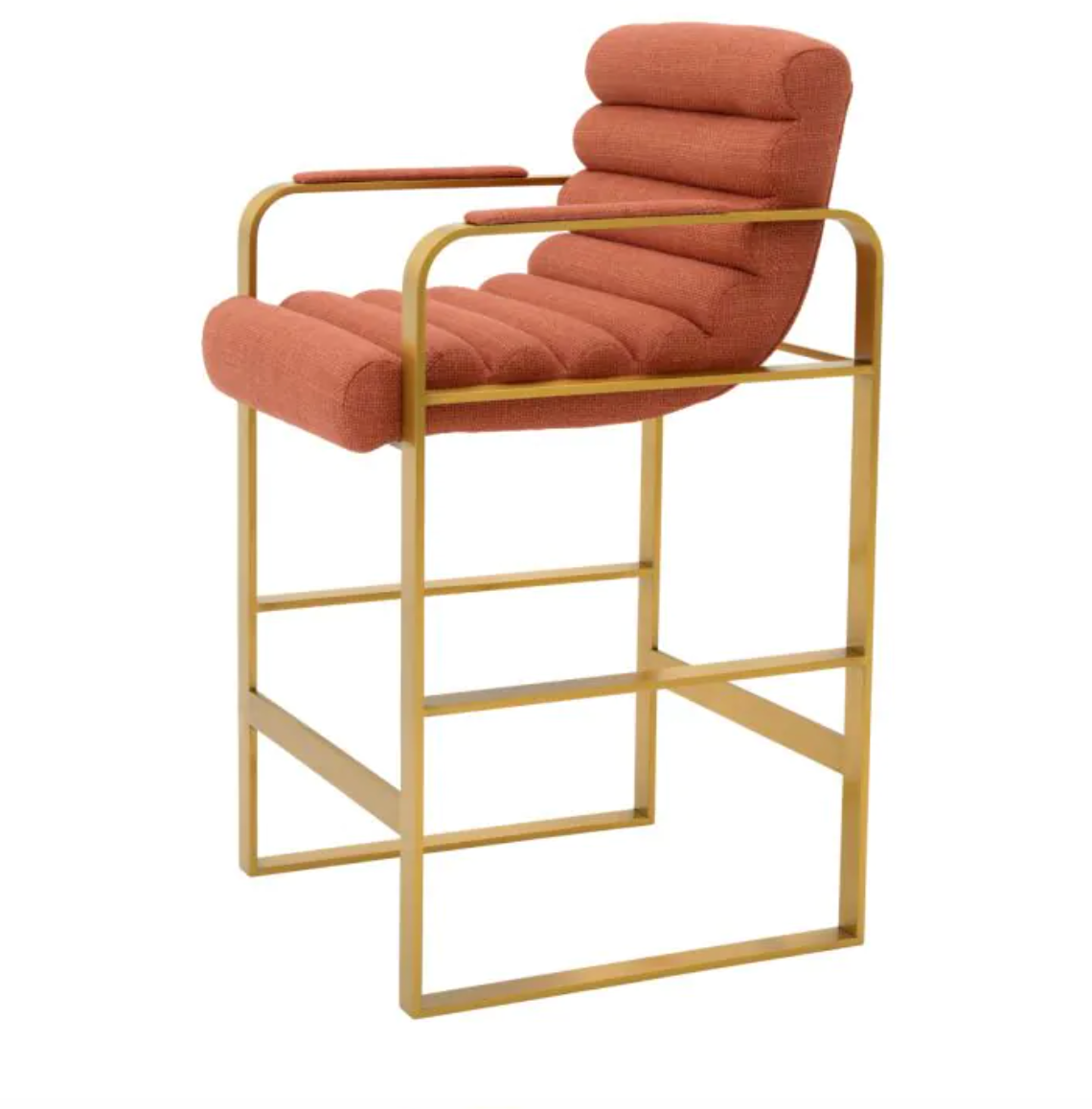 OLSEN COUNTER STOOL in Scalea Orange - Pair of 2 image 3