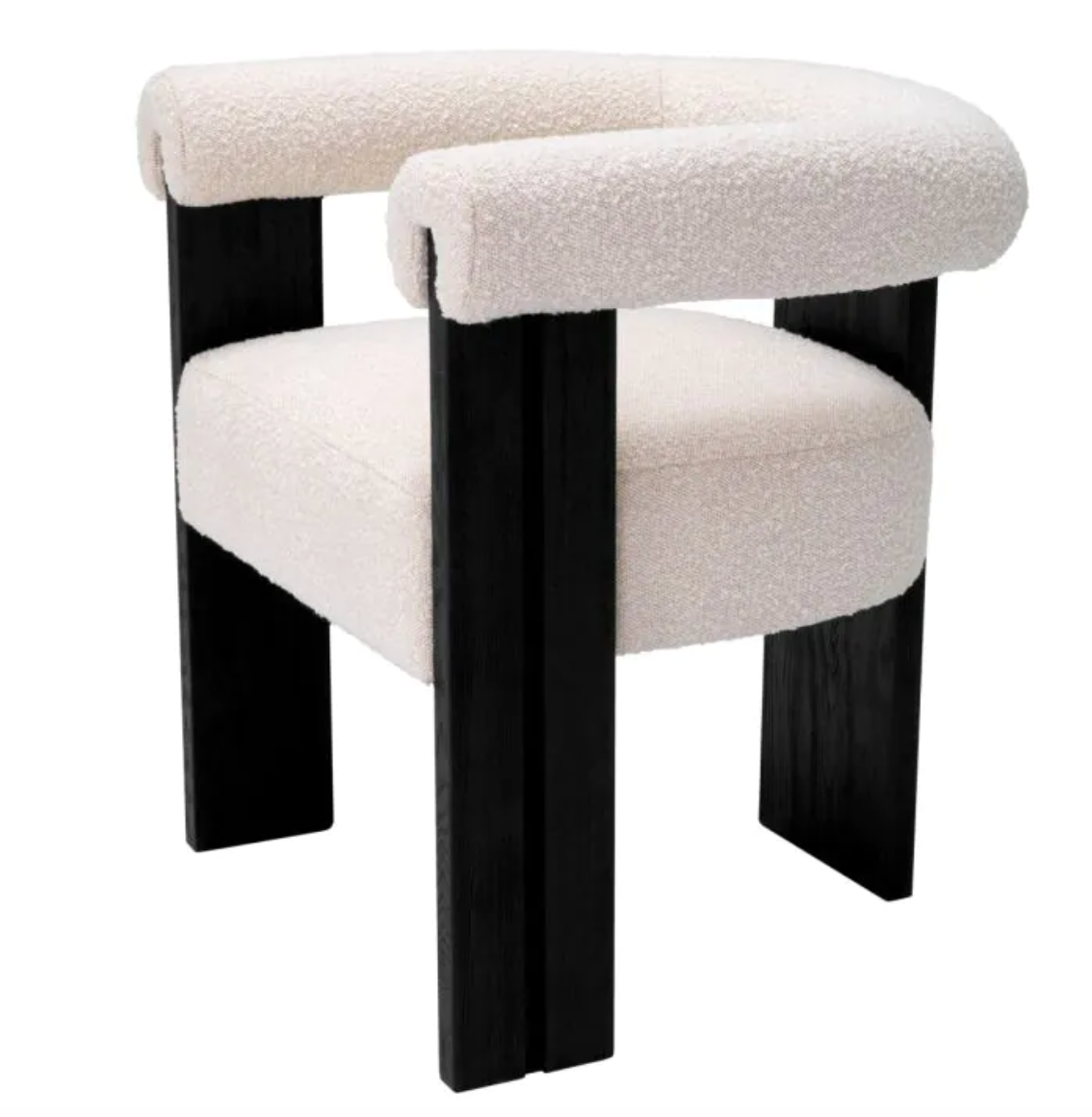 PERCY DINING CHAIR in Bouclé Cream image 3