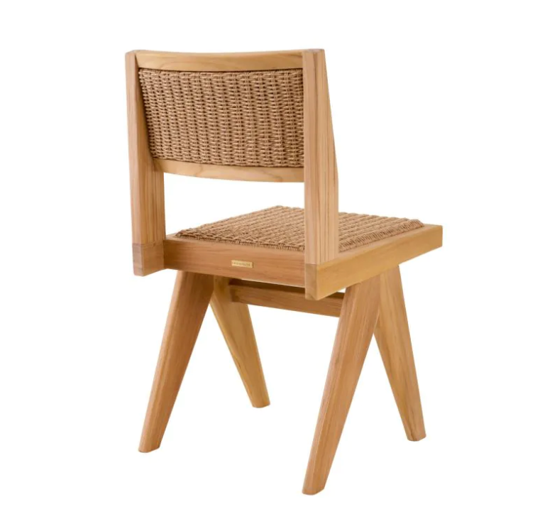 NICLAS OUTDOOR DINING CHAIR in Natural Teak - Pair of 2 image 4