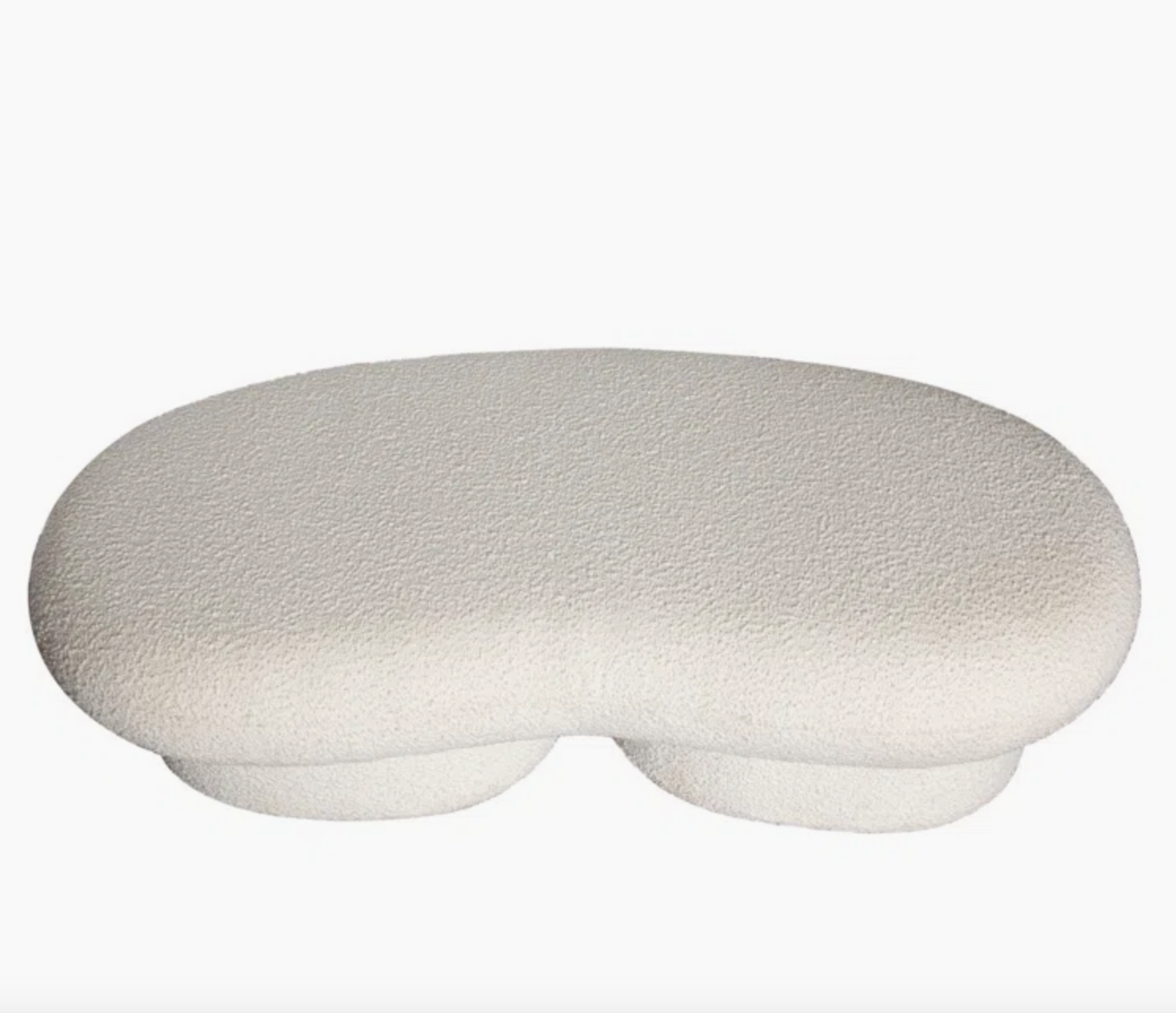 CREAM BOUCLÉ BENCH image 5