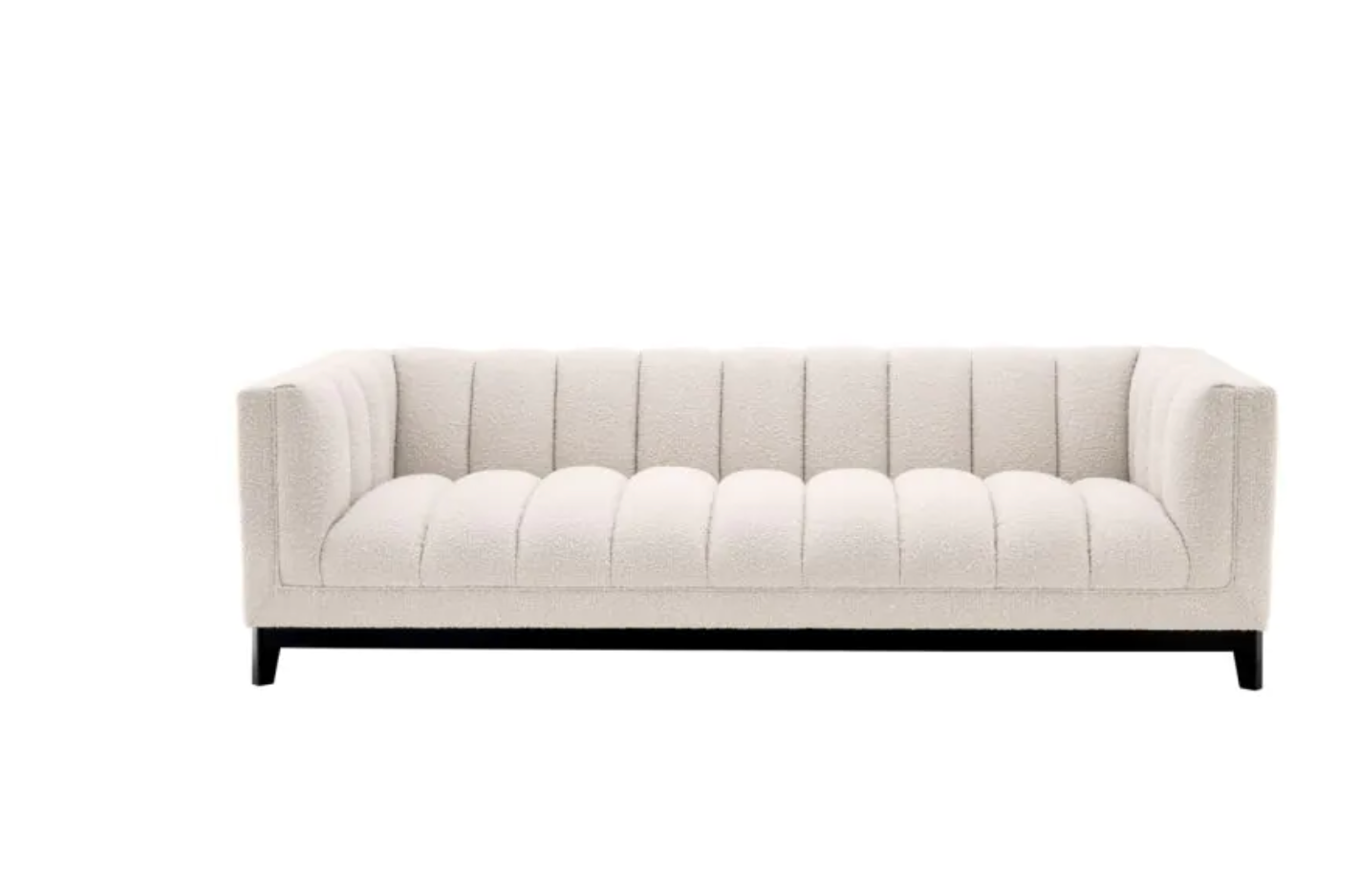 DITMAR SOFA Bouclé cream | black base image 2