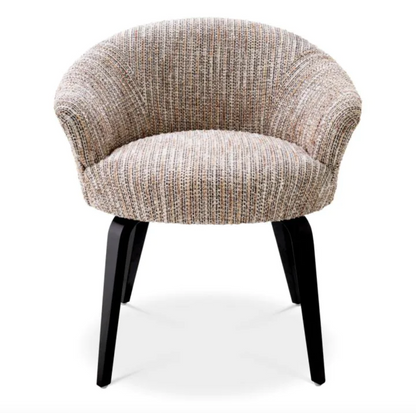 MORETTI DINING CHAIR Mademoiselle beige | black legs image 2