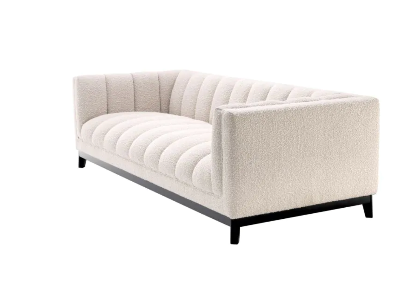 DITMAR SOFA Bouclé cream | black base image 3