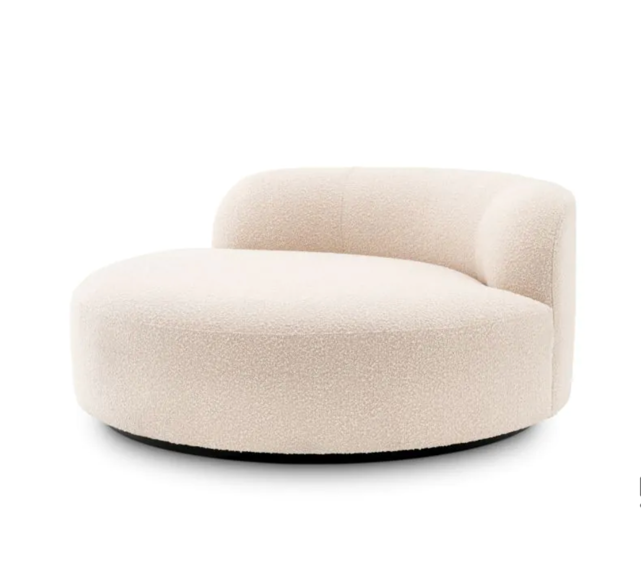 BJÖRN ROUND SOFA in Bouclé Cream image 0