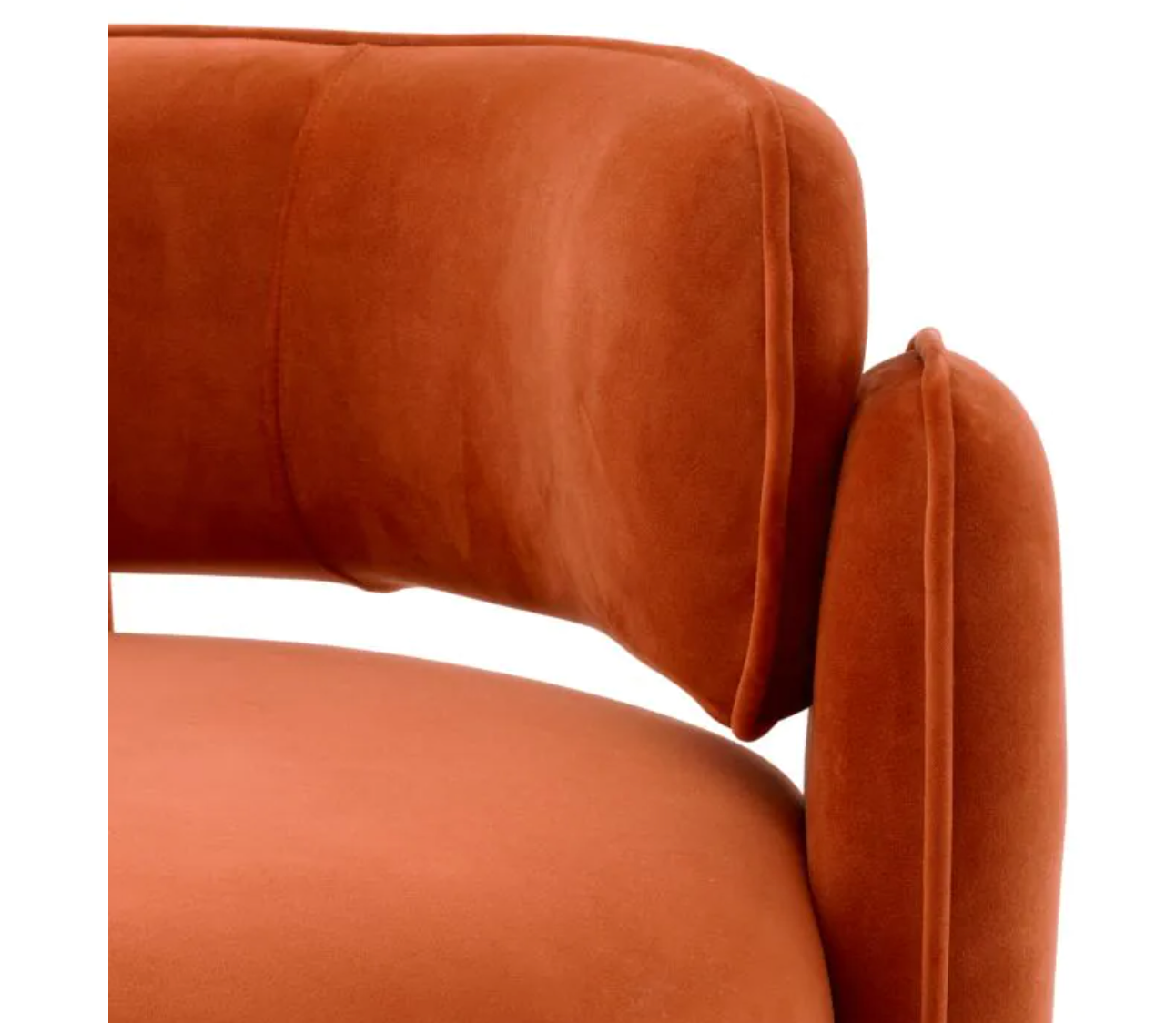 CHAPLIN CHAIR in Savona orange velvet image 4