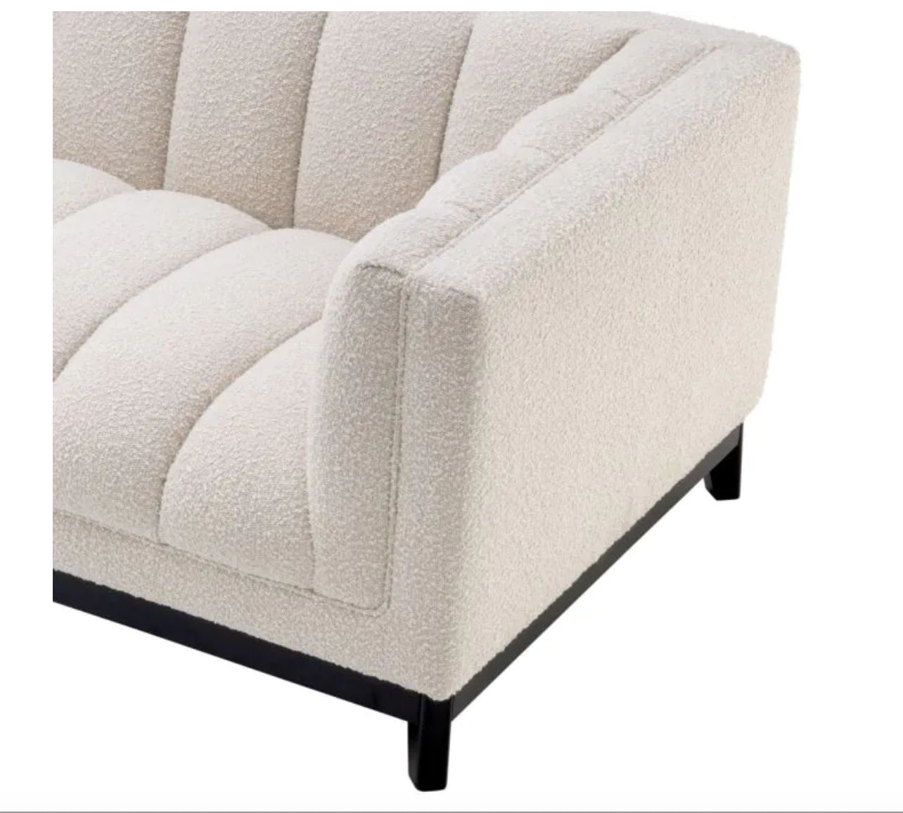 DITMAR SOFA Bouclé cream | black base image 7