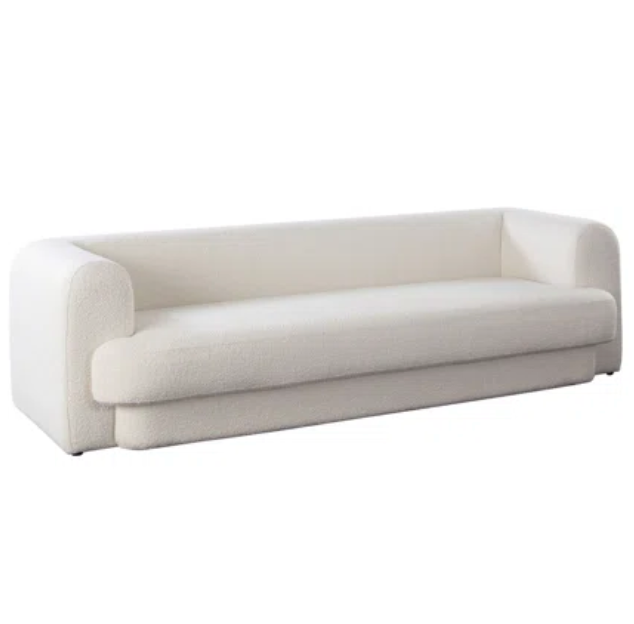 IVORY BOUCLÉ SOFA image 8