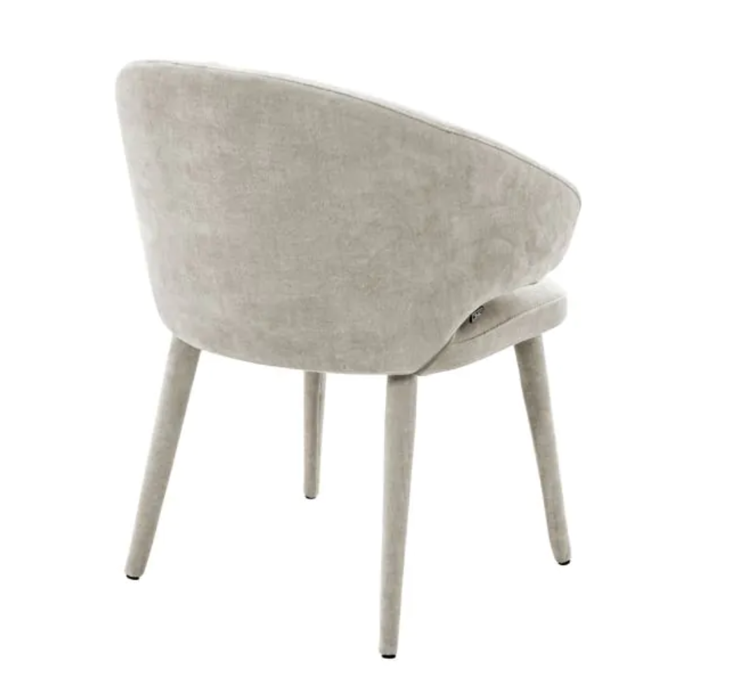 CARDINALE DINING CHAIR in Clarck sand | upholstered legs image 3