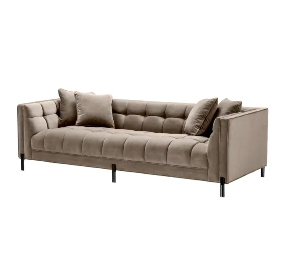 SIENNA SOFA in Savona Grey Velvet image 3