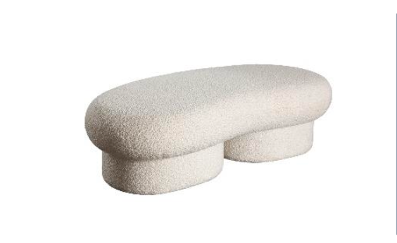 CREAM BOUCLÉ BENCH image 11