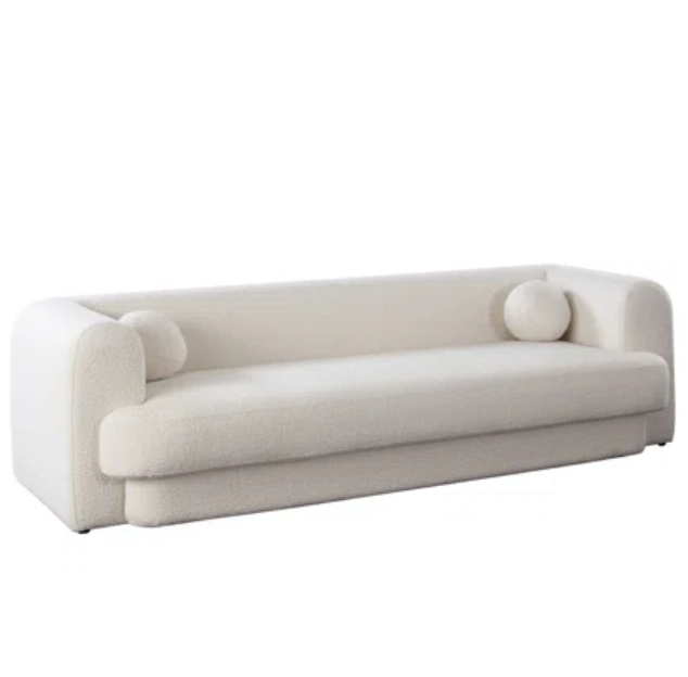 IVORY BOUCLÉ SOFA image 0