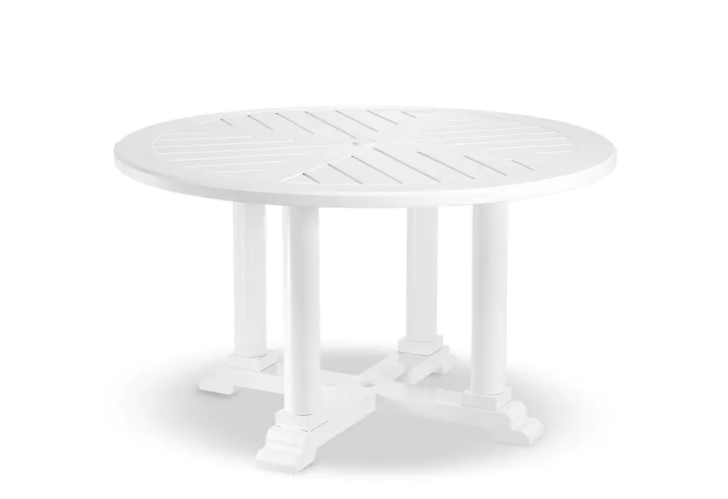 BELL RIVE OUTDOOR DINING TABLE in White image 1