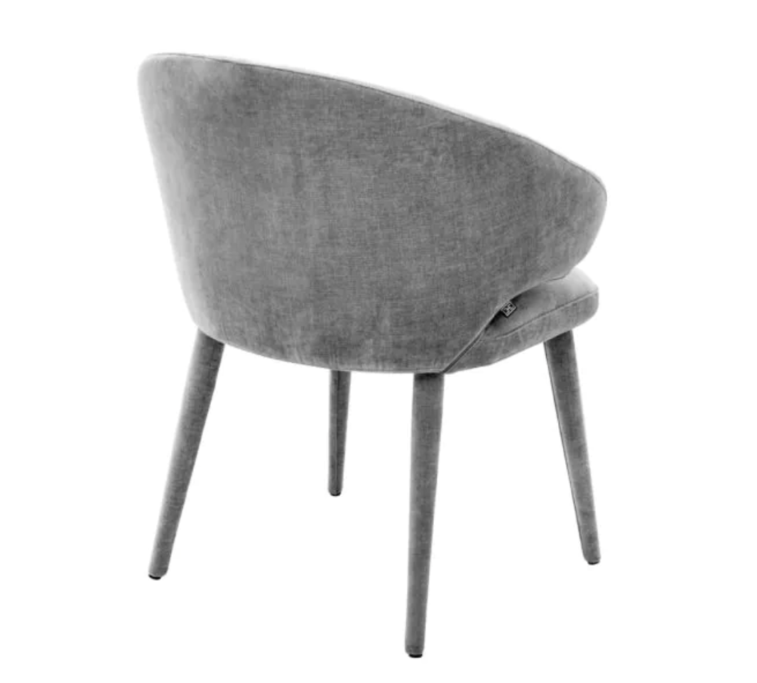 CARDINALE DINING CHAIR in Clarck Grey - Pair of 2 image 3