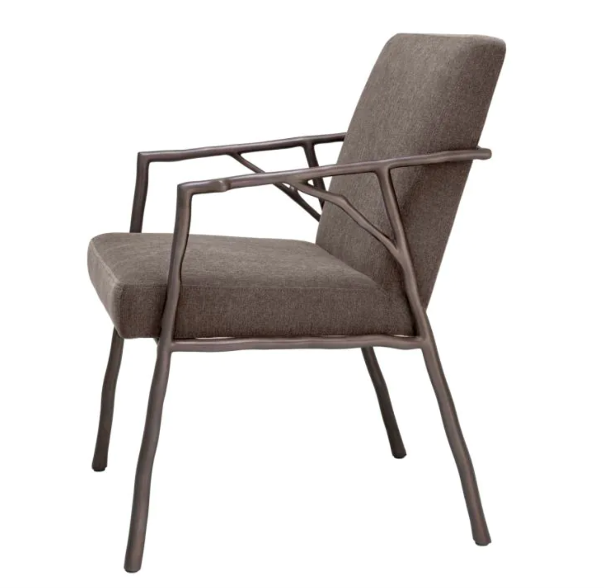 ANTICO DINING CHAIR Abrasia grey brown | medium bronze finish image 3