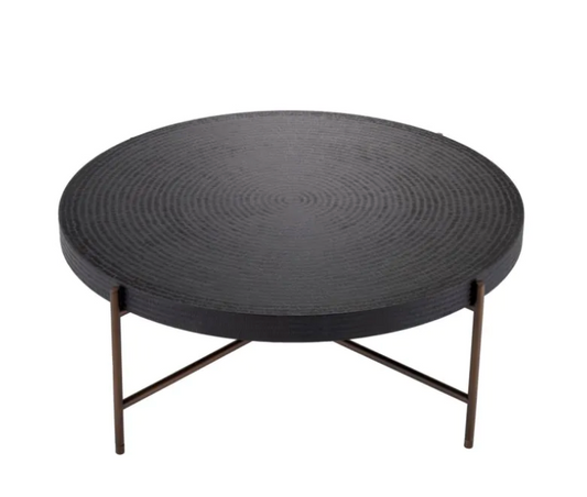 NIKOS ROUND GUNMETAL COFFEE TABLE image 0