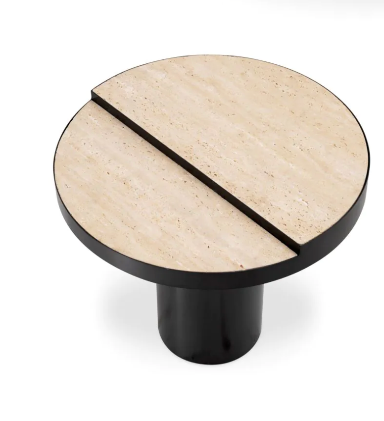 EXCELSIOR SIDE TABLE in Travertine image 1