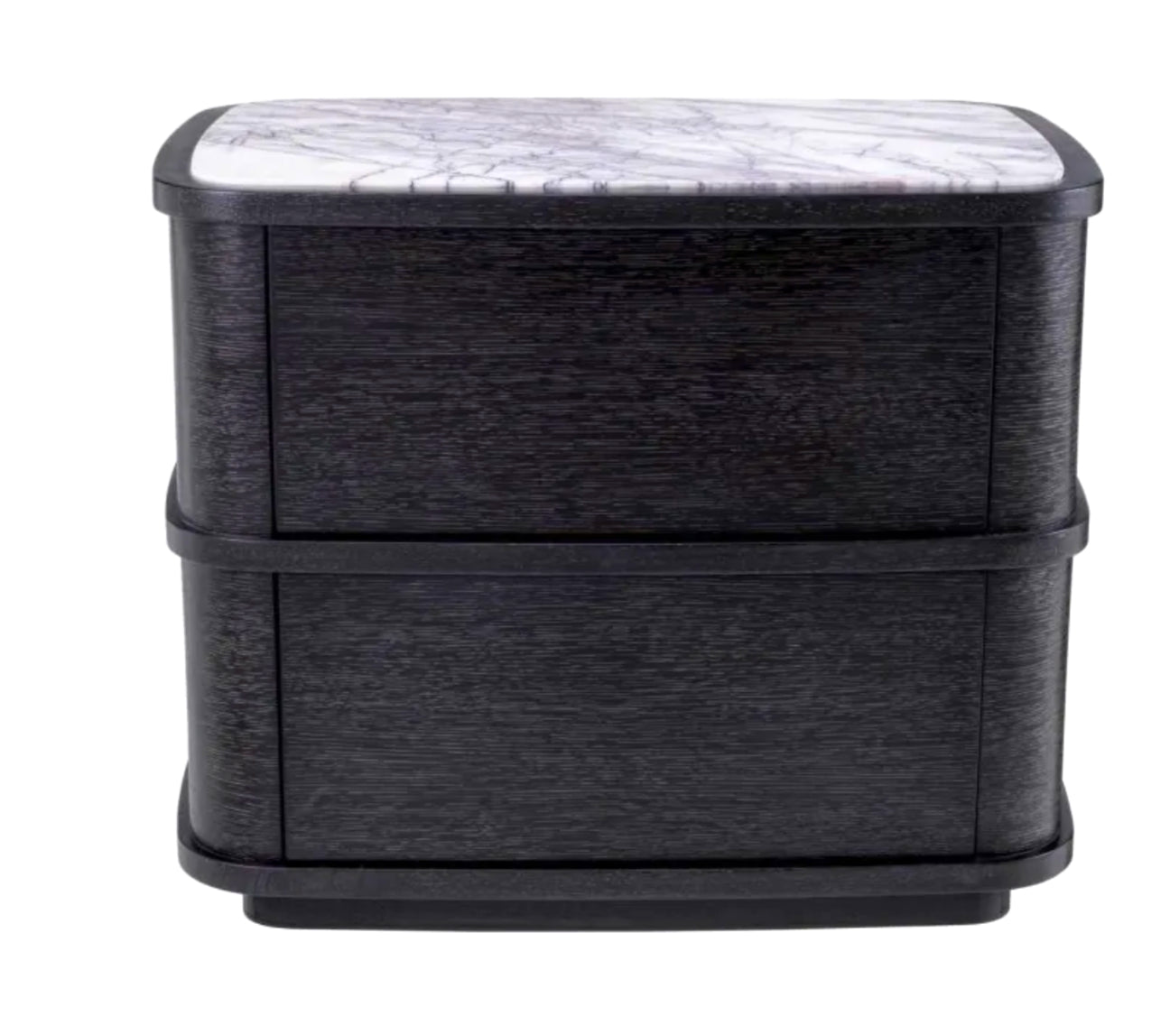 Cabana Two Drawer Nightstand in Charcoal Grey Oak image 2