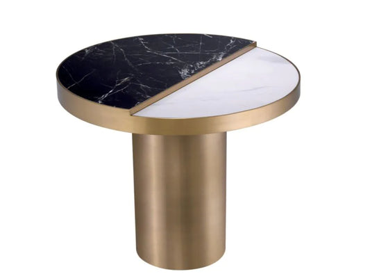 EXCELSIOR SIDE TABLE in Faux Ceramic Marble image 0