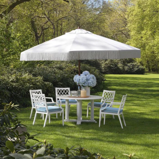 BELL RIVE OUTDOOR DINING TABLE in White image 0