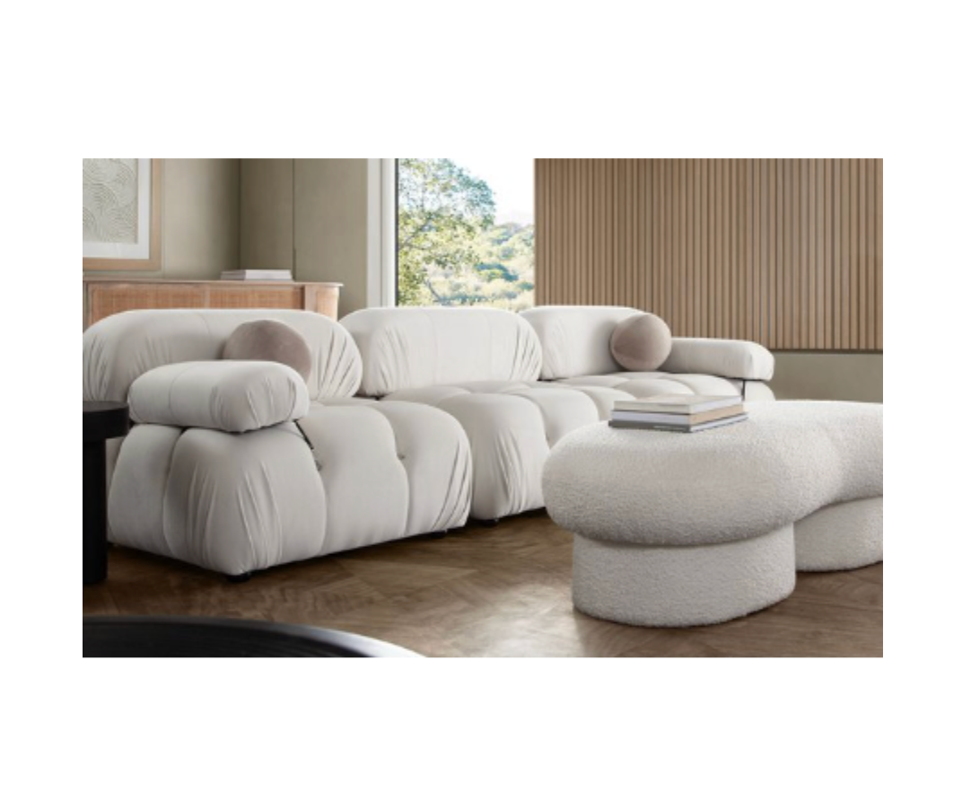 BELLINI SOFA  in Light Cream - 3 Piece (Reproduction) image 0