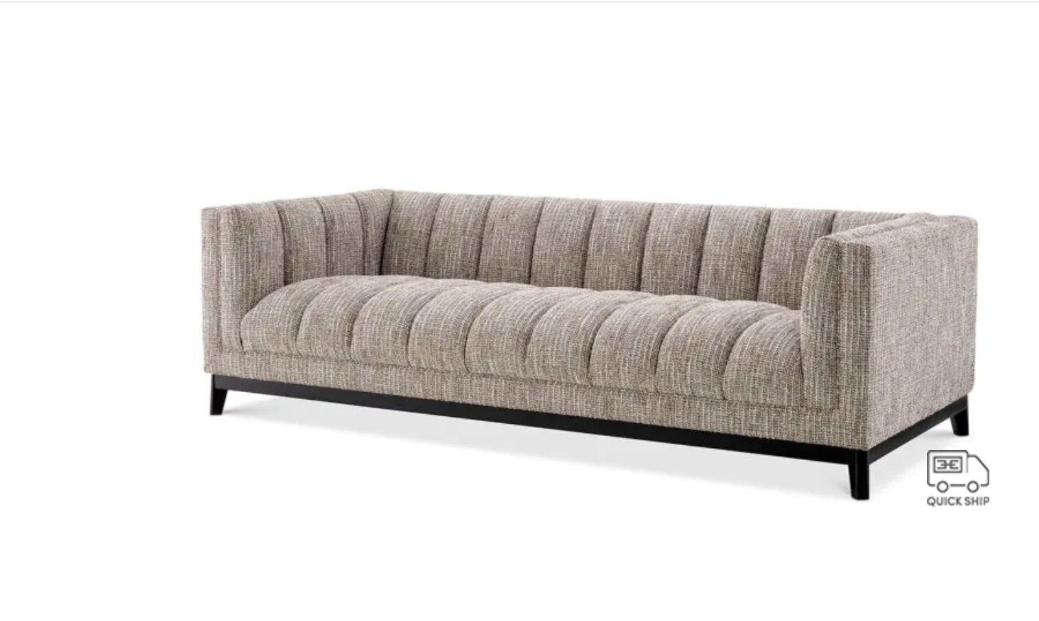 DITMAR SOFA Mademoiselle beige | black base image 1