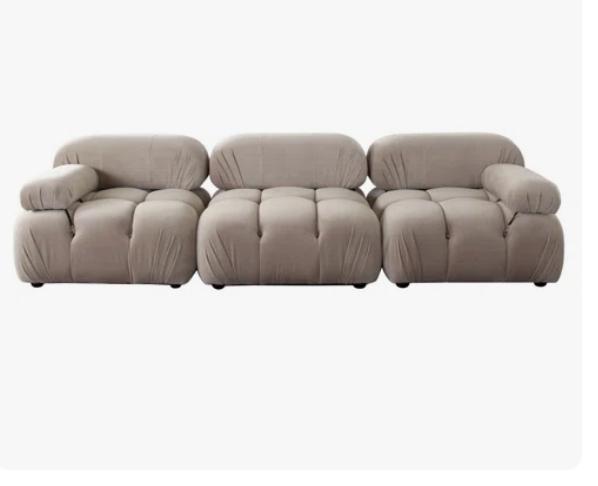 BELLINI SOFA  - 3 PIECE MINK(Reproduction) image 1