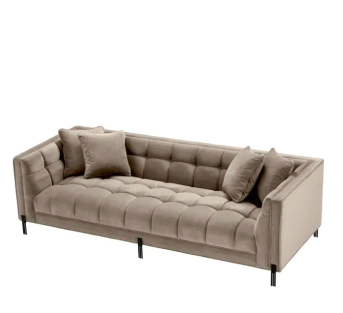 SIENNA SOFA in Savona Grey Velvet image 0