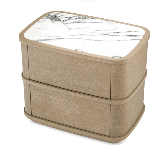 Cabana Two Drawer Nightstand in Washed Oak image 0