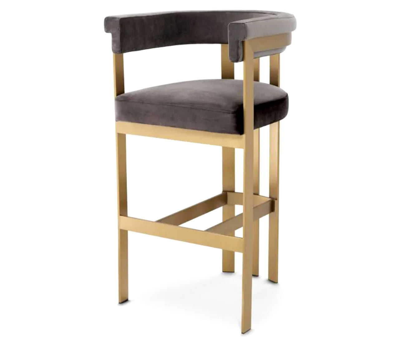 CLUBHOUSE COUNTER STOOL in Savona Grey Velvet image 1